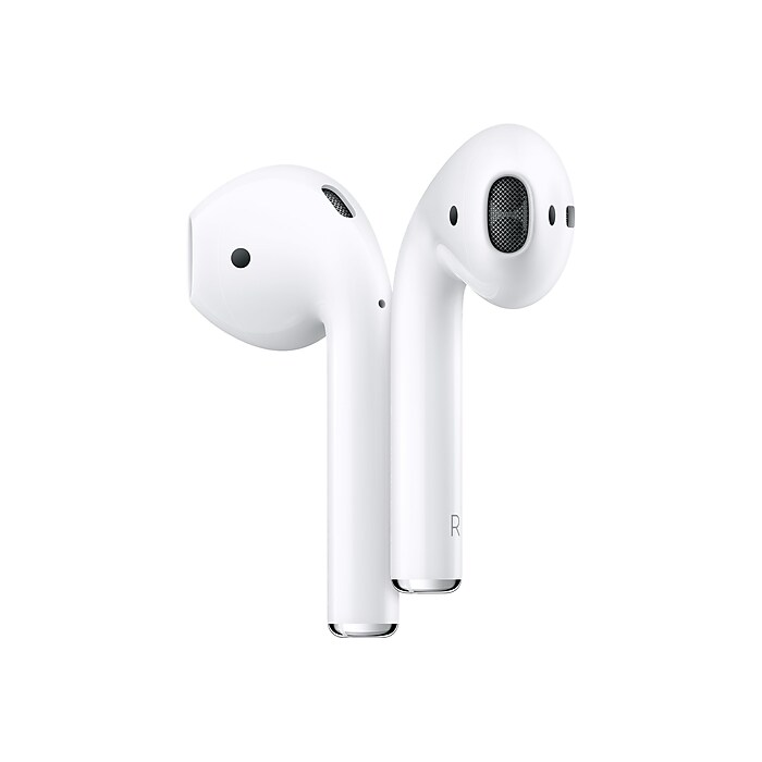 Apple AirPods 2nd Generation Bluetooth Earbuds White MV7N2AM A Staples