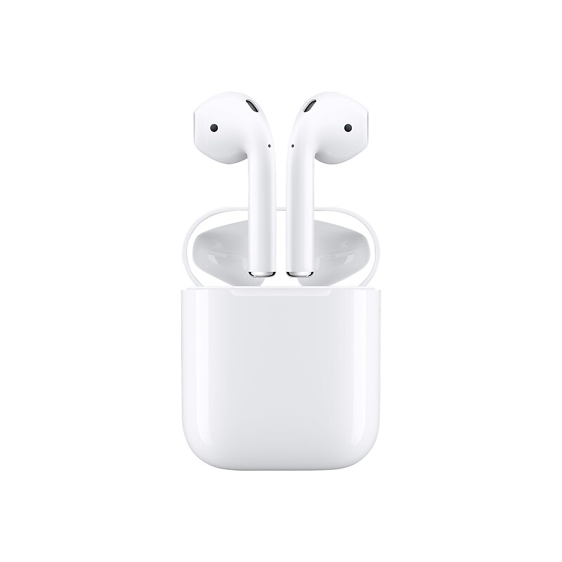 Apple AirPods (2nd Generation) Bluetooth Earbuds, White (MV7N2AM/A) image 1