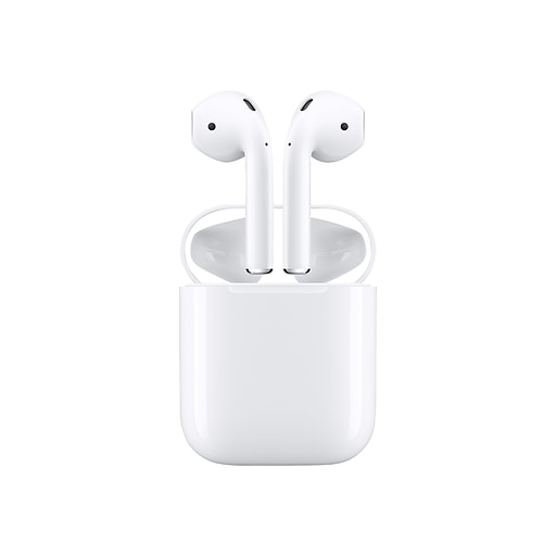Apple AirPods (2nd Generation) Bluetooth Earbuds w/ Charging Case, White  (MV7N2AM/A)
