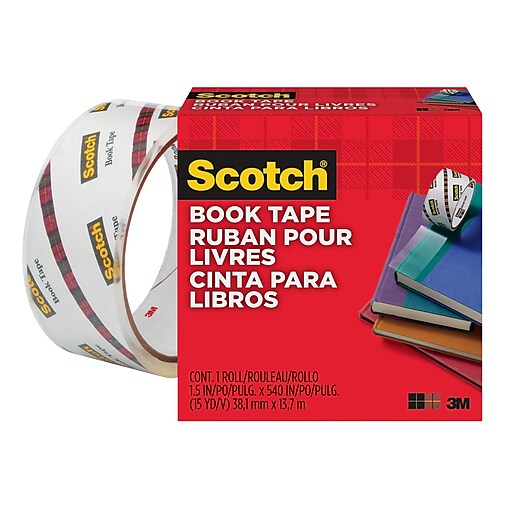 3M Scotch 15 Yards Roll Book Tape 845 2 x 540 Inches R 