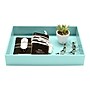 Poppin Medium Storage Tray, 6.75" x 9.75" Size, Aqua (100240)~#|#~sp59992327_sc7