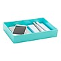 Poppin Medium Storage Tray, 6.75" x 9.75" Size, Aqua (100240)~#|#~sp59992329_sc7