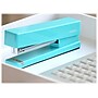 Poppin Desktop Stapler, 20-Sheet Capacity, Aqua (100160)~#|#~sp59992333_sc7