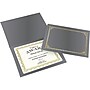 Geographics Classic Linen Certificate Holders, 8.5" x 11", Gray/Gold, 6/Pack (49323)~#|#~sp59992456_sc7