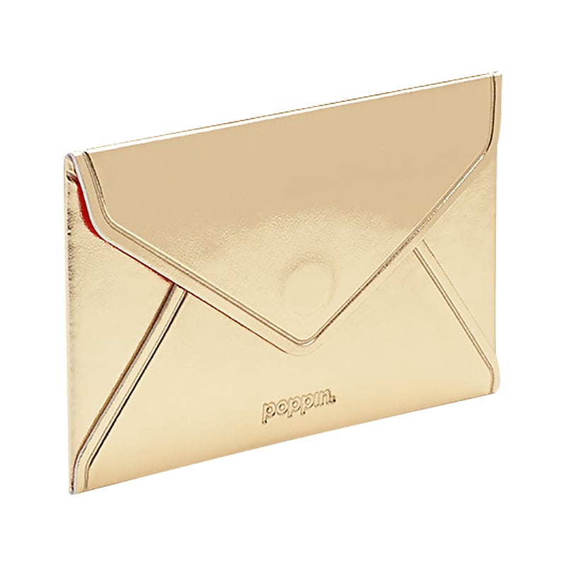 Poppin Business Card Case, Gold (102250) image 1