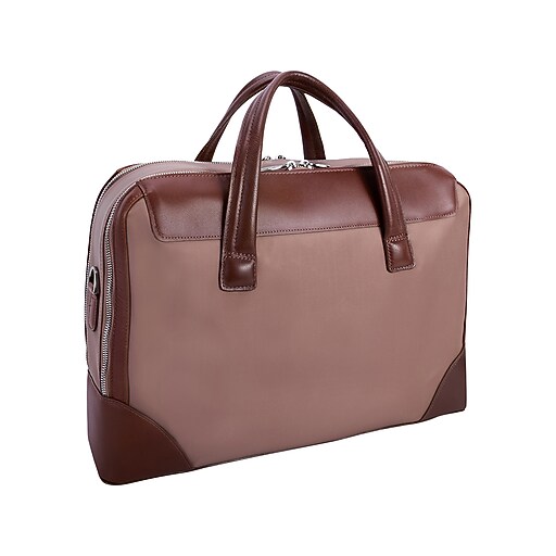 McKleinUSA N Series HARPSWELL Nylon Pocket Briefcase, Khaki (18564