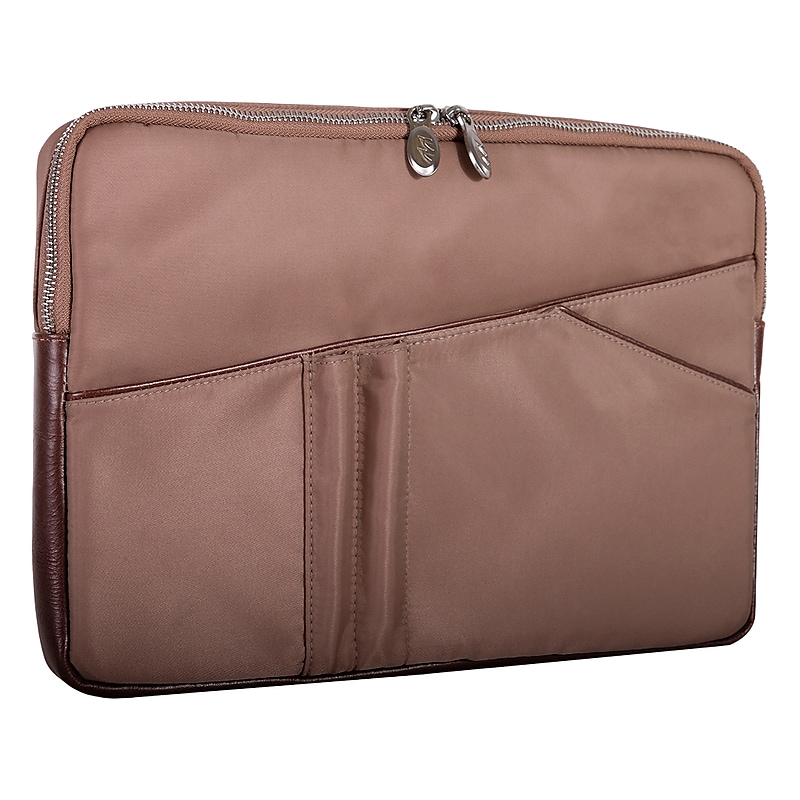 McKlein N Series AUBURN Nylon Laptop Sleeve for 15" Laptops, Khaki (18324) image 1