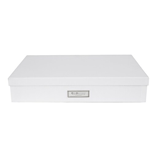 Bigso Sverker Corrugated File Box, A3 Size, White (934145541) at Staples