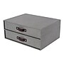 Bigso Birger 2 Drawers File Storage, Gray (9431C6443)~#|#~sp59997156_sc7