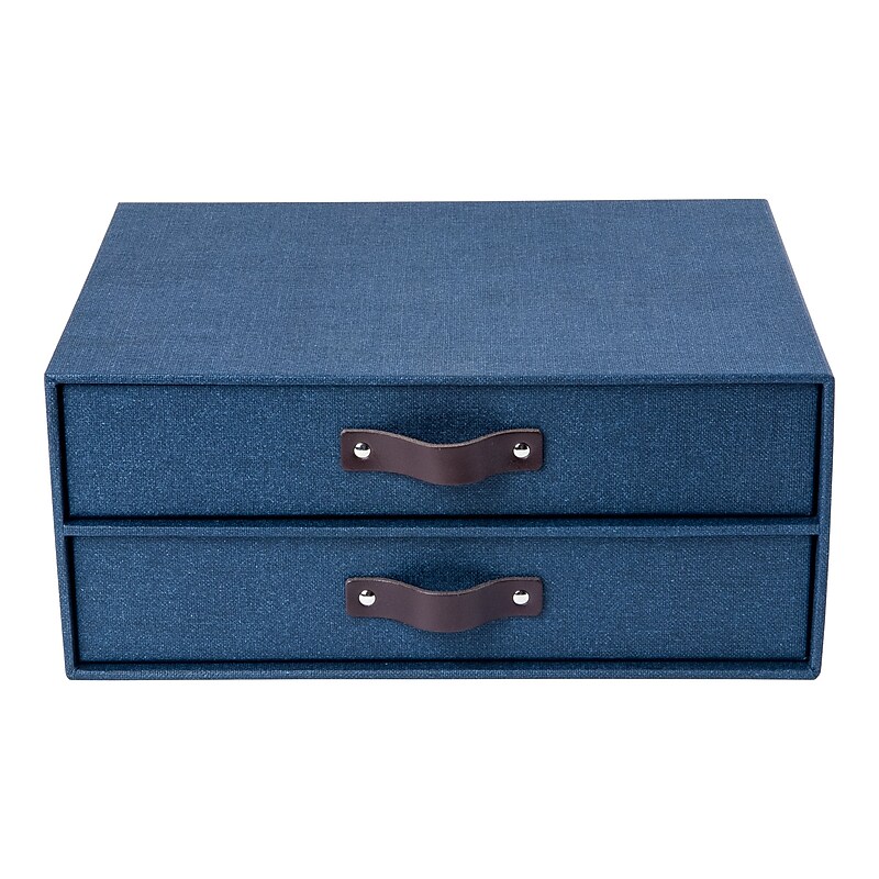 Bigso Birger 2 Drawers File Storage, Blue (9431C3843) image 1