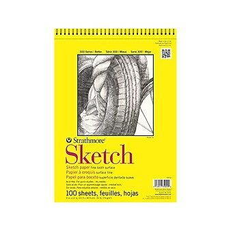 Strathmore 300 Series 9 x 12 Sketch Pad, 100 Sheets/Pad (350-9)