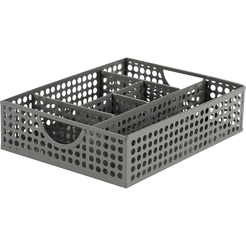 NeatLife Edison Metal Drawer Organizer, Gray (993434789) image 1