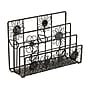 Design Ideas Doodles 3-Compartment Steel Letter Holder, Black (993104614)~#|#~sp59997478_sc7
