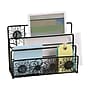 Design Ideas Doodles 3-Compartment Steel Letter Holder, Black (993104614)~#|#~sp59997479_sc7