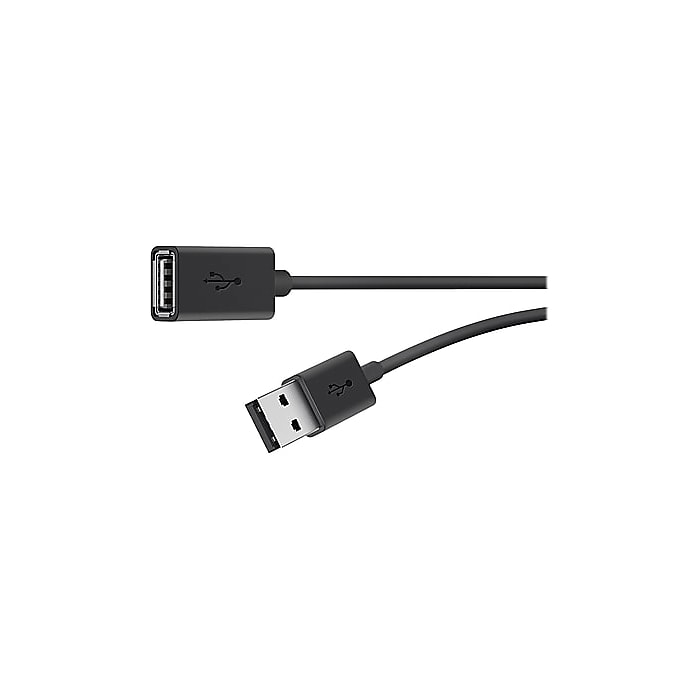 Belkin 10-ft. USB A to USB A Cable, Male to Female, Black