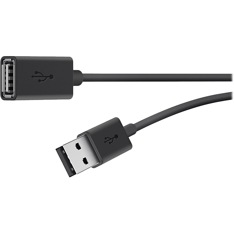 Belkin 6' USB A Male/A Female, Black (F3U153BT1.8M) image 1