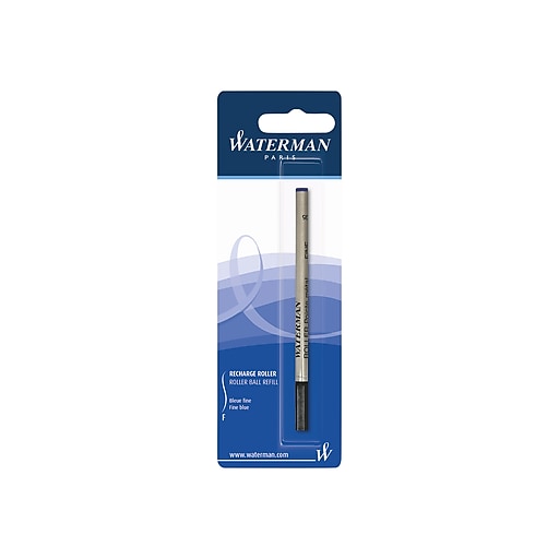 Waterman Paris Rollerball Pen Refill, Fine Tip, Blue Ink (1964018
