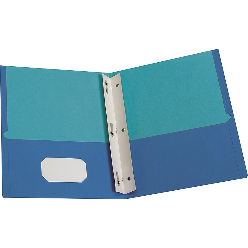 Oxford 2-Pocket Fastener Folder, Assorted Colors (55776) image 1