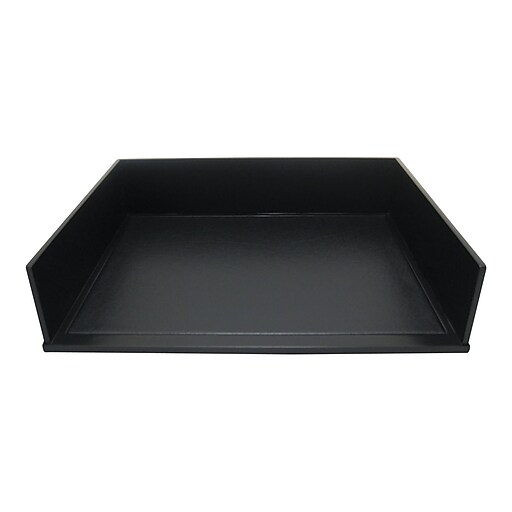 Victor Midnight Black Collection Stackable Side Loading Letter Tray