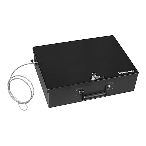 Honeywell Security Box Steel Fireproof Safe with Key Lock, 0.48 cu. ft. (6109) Staples
