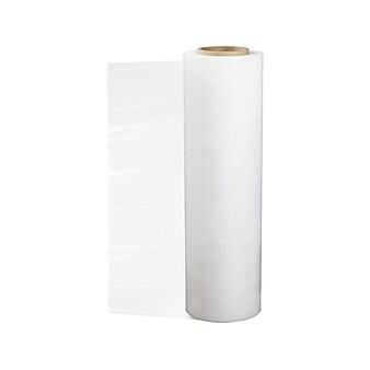 17.25" x 1500' 28 Gauge Polyethylene Stretch Wrap, Clear, 4/Carton (FOR18281500)