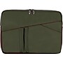 McKleinUSA N Series CRESCENT Nylon Laptop Sleeve for 14" Laptops, Green (18331)~#|#~sp60063465_sc7