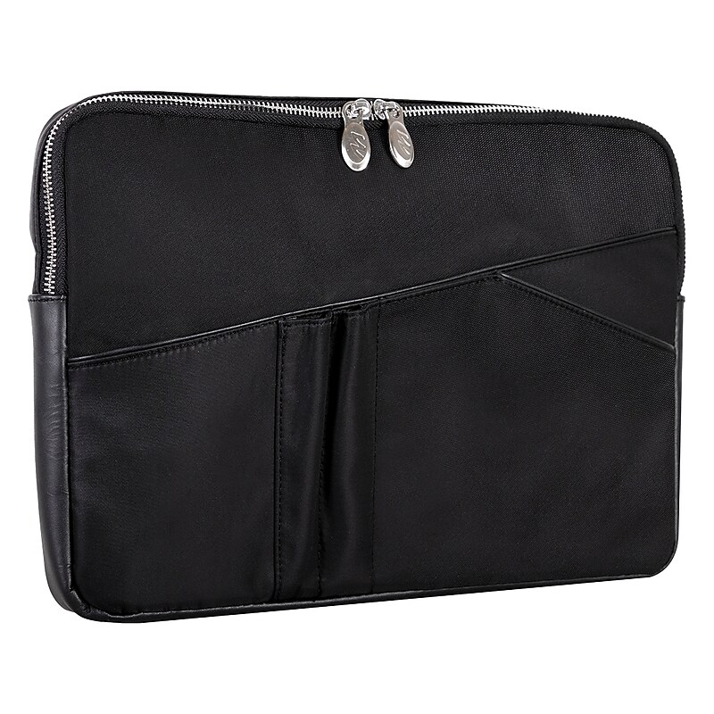 McKleinUSA N Series AUBURN Nylon Laptop Sleeve for 15" Laptops, Black (18325) image 1