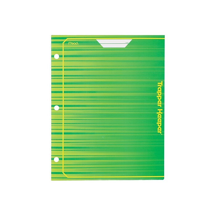 Mead Trapper Keeper Paper 3-Hole Punched 2-Pocket Portfolio Folder
