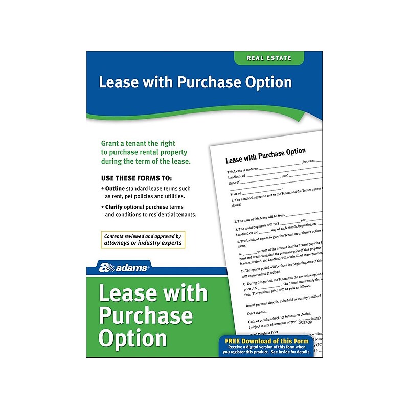 Adams Carbon Rental Applications, 8.5" x 11", 4 Sets/Book (LF237) image 1