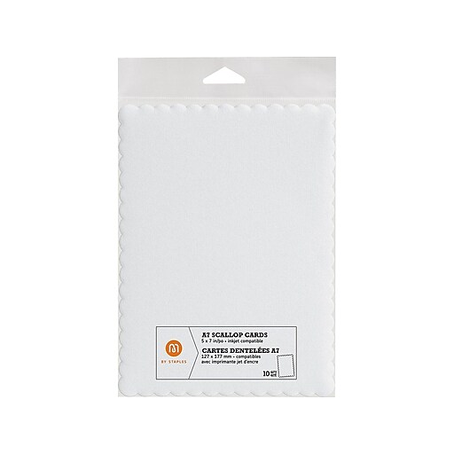 M by Staples Uncoated General Use Blank Cards, White, 10/Pack (10832000
