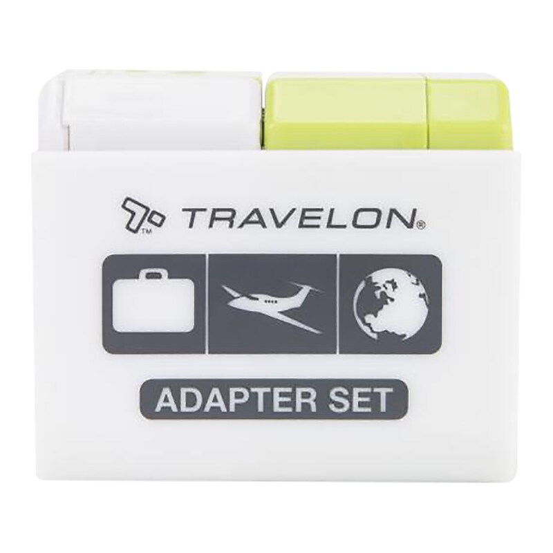 Travelon Universal Plastic Travel Power Adapter, Lime (19508-440) image 1
