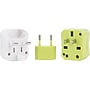 Travelon Universal Plastic Travel Power Adapter, Lime (19508-440)~#|#~sp60205398_sc7