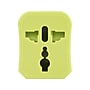 Travelon Universal Plastic Travel Power Adapter, Lime (19508-440)~#|#~sp60205399_sc7