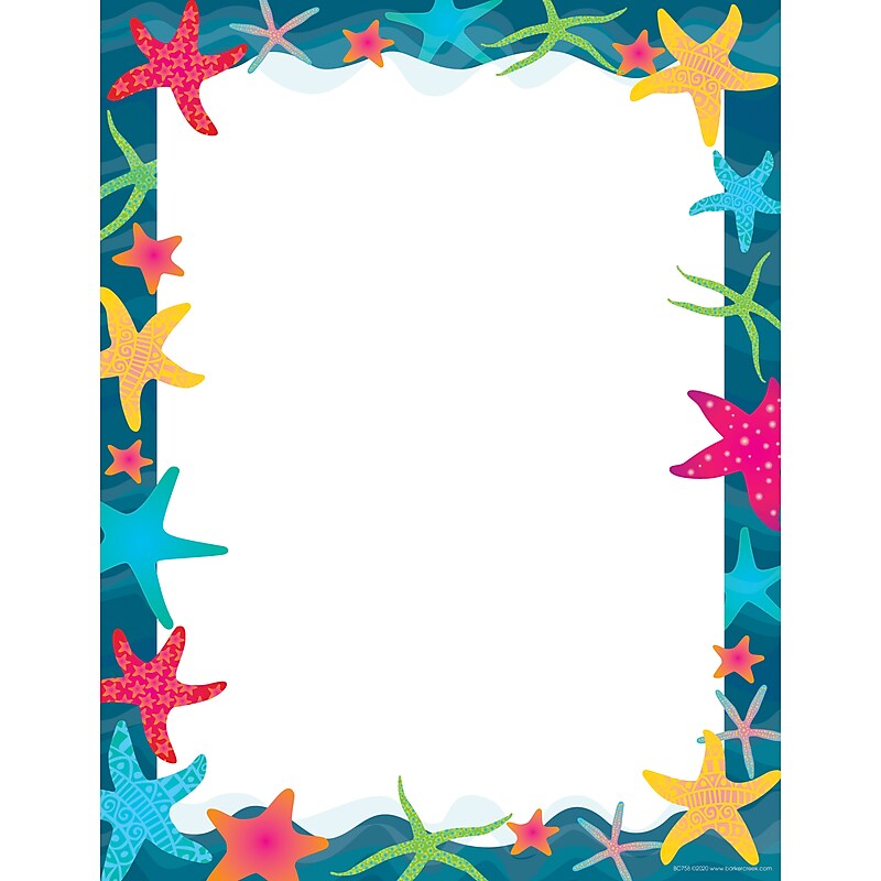 Barker Creek Kai Ola Computer Paper, 8.5" x 11", 60 lbs., Multicolored, 50 Sheets/Pack (BC758) image 1