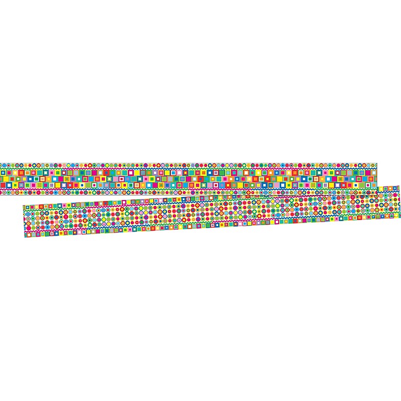 Barker Creek Double-Sided Border, 35" x 3", Retro, 24/Pack (BC4020) image 1
