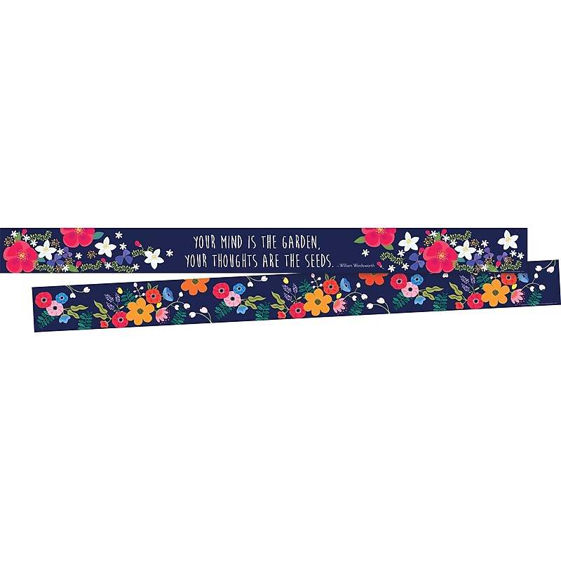 Barker Creek Double-Sided Border, 35" x 3", Petals, 24/Pack (BC4014) image 1