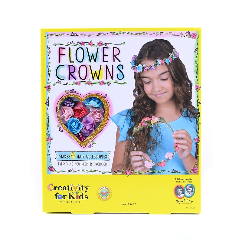 Creativity For Kids Flower Crowns Each (1130) image 1
