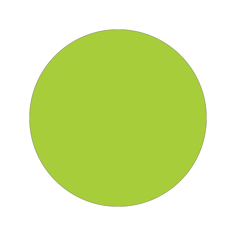 Tape Logic Circle 2" Inventory Labels, Green, 500/Roll (DL613J) image 1