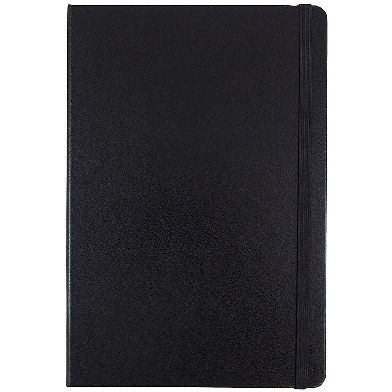JAM Paper Pocket Notebook, 5.875" x 8.5", Narrow Ruled, 100 Sheets, Black (340526600) image 1