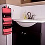 Lencca 5" Faux Leather Travel Organizer, Water Resistant, Red Magenta (LENLEA029)~#|#~sp6030242_sc7