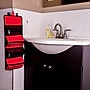 Lencca 5" Faux Leather Travel Organizer, Water Resistant, Red Black (LENLEA025)~#|#~sp6030403_sc7