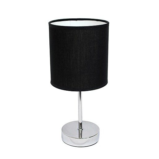 Simple Designs Home Lt2007 Wht Mini Basic Table Lamp White