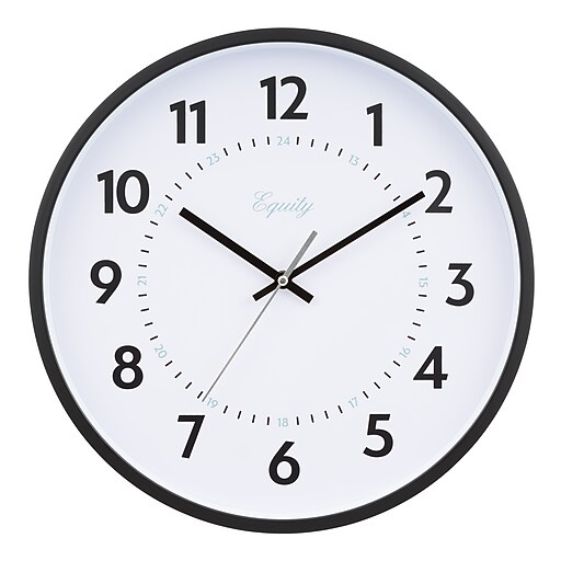 Equity by La Crosse 14 Inch Commercial Analog Clock (25509) Staples