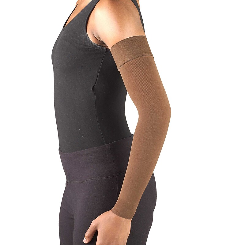 Truform Lymphedema Compression Arm Sleeve, Dot Top: 20-30 mmHg, L, (3326BN-L) image 1