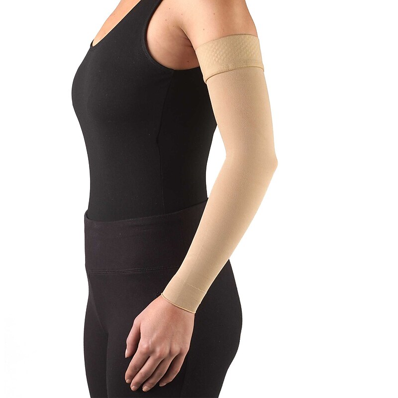 Truform Lymphedema Compression Arm Sleeve, Dot Top: 15-20 mmHg, S, (3316BG-S) image 1