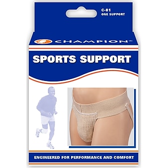 Champion Athletic Jockstrap, Sports Support, XL, Beige, (0081-XL)