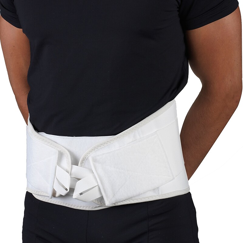 OTC LumboTek Lumbosacral Support with 9" Back Inserts, 3L, White, (2895-WH09-3L) image 1