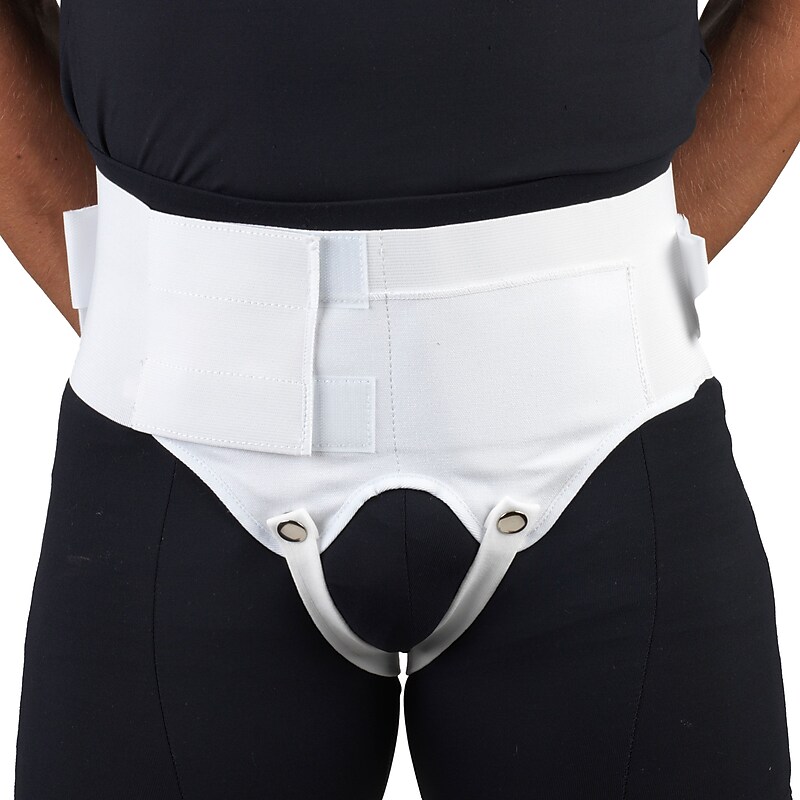 OTC Lightweight Double Hernia Support, XL, White, (2958D-XL) image 1