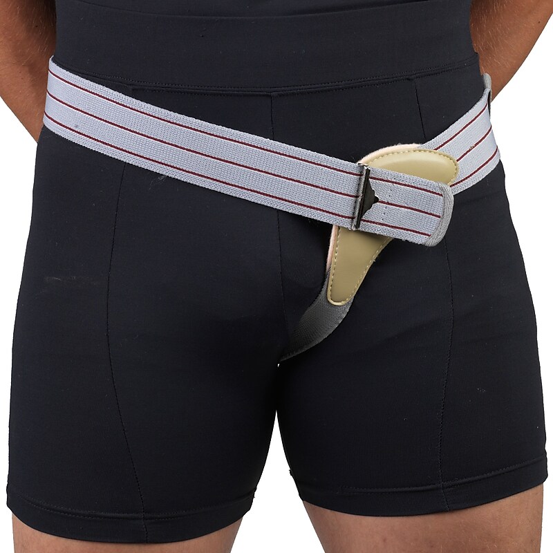 OTC Single Hernia Truss, Left Side, XL, Gray/Silver, (2936/L-XL) image 1