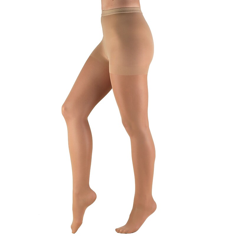 Truform Sheer Pantyhose: 8-15 mmHg, T, BEIGE (1765BG-T) image 1